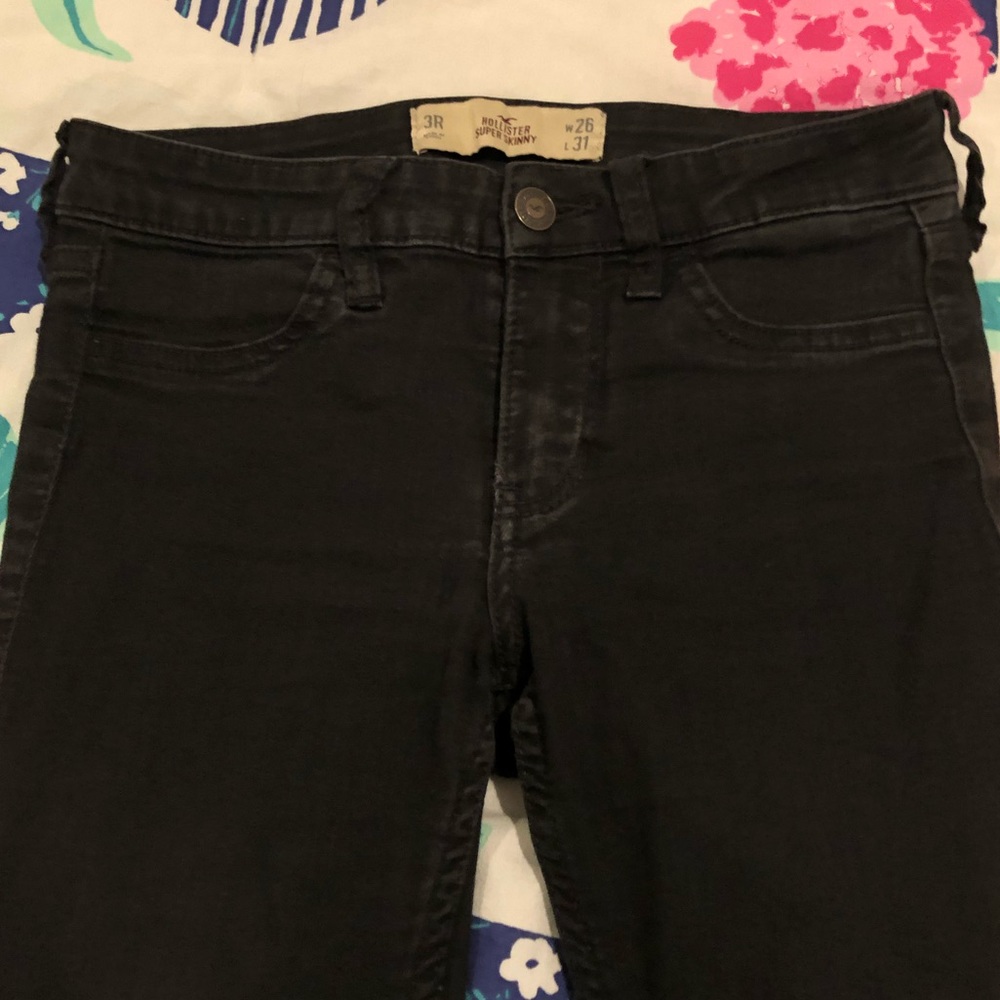 Hollister Skinny Black Jeans No Rips